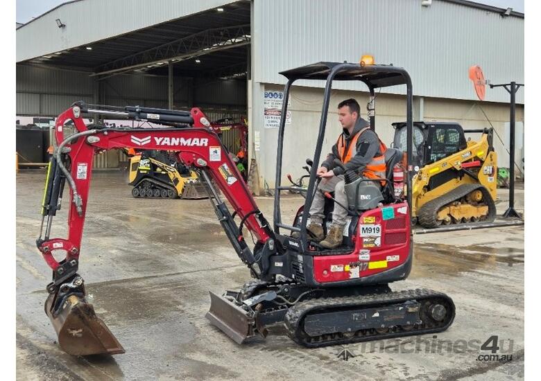 2022 YANMAR VIO17 1.7T EXCAVATOR (M919) WITH HITCH, BUCKETS AND LOW 1163 HOURS