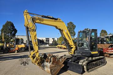 2018 YANMAR SV100-2 10T EXCAVATOR WITH TILT HITCH, BUCKETS AND 3316 HOURS