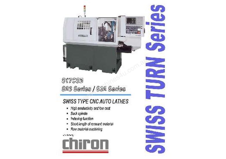 caption Swiss Turn Sliding Head CNC Lathe