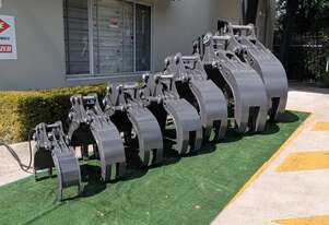 2.8 - 4T Excavator Hydraulic Log/Rock Grabs