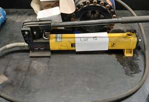 Ryco Hydraulics Crimping Machine, Box of Replacement Parts, Enerpac Hydraulic Hand Pump - Rocklea
