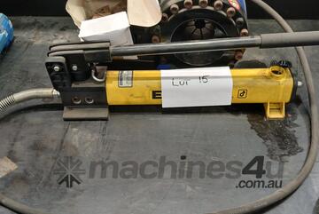 Ryco Hydraulics Crimping Machine, Box of Replacement Parts, Enerpac Hydraulic Hand Pump - Rocklea