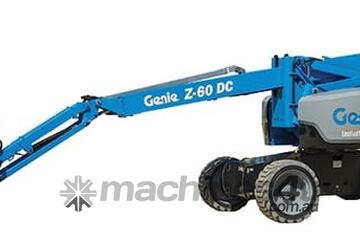 GENIE 60FT Z60DC - ELECTRIC - KNUCKLE BOOM LIFT - GENIE ARTICULATING BOOM - CHERRY PICKER