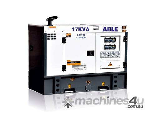 17 kVA Generator 415V, 3 Phase - Remote Start Available