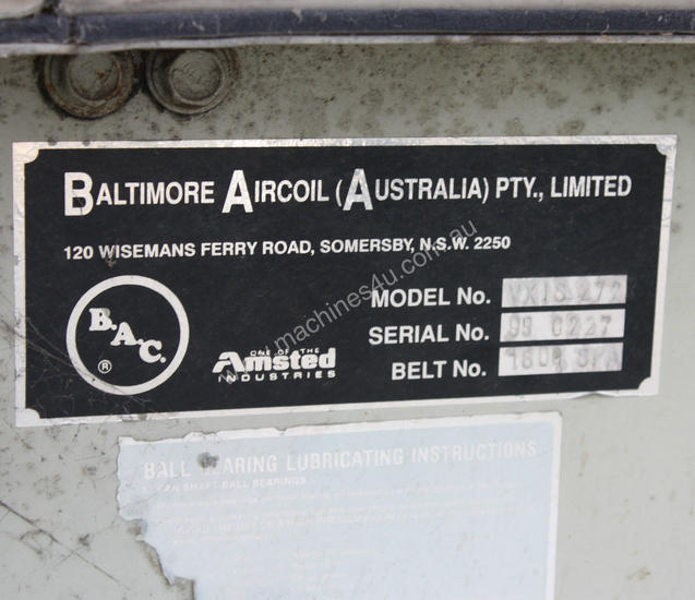 Baltimore Aircoil Serial Number Age