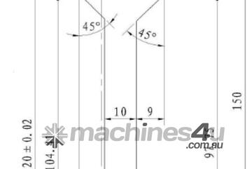 86 DEG / R0.6MM OFFSET PRESS BRAKE TOOLING TOP PUNCH | EURO TYPE