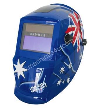 UNI-MIG Australian Flag Auto Darkening Welding Hel