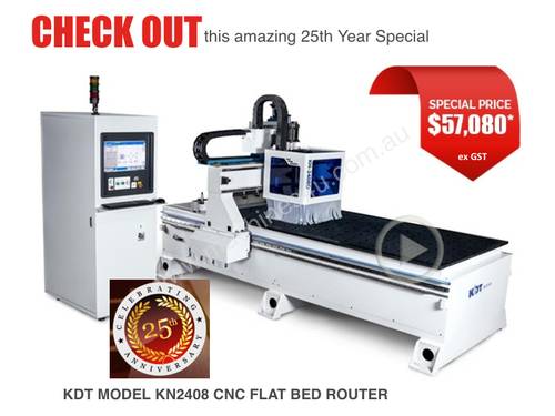 KDT KN2408 CNC FLAT BED ROUTER