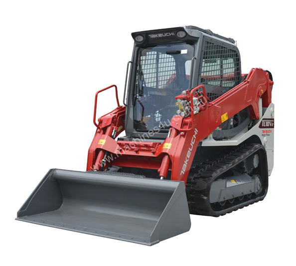 caption NEW TAKEUCHI TL10V2 4.6T 74HP VERTICAL LIFT TRACK LOADER