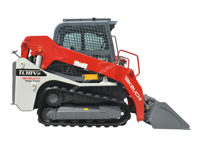 caption NEW TAKEUCHI TL10V2 4.6T 74HP VERTICAL LIFT TRACK LOADER