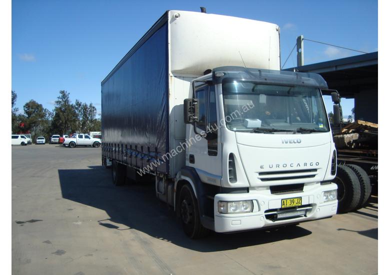 caption Iveco Eurocargo ML160 Curtainsider Truck