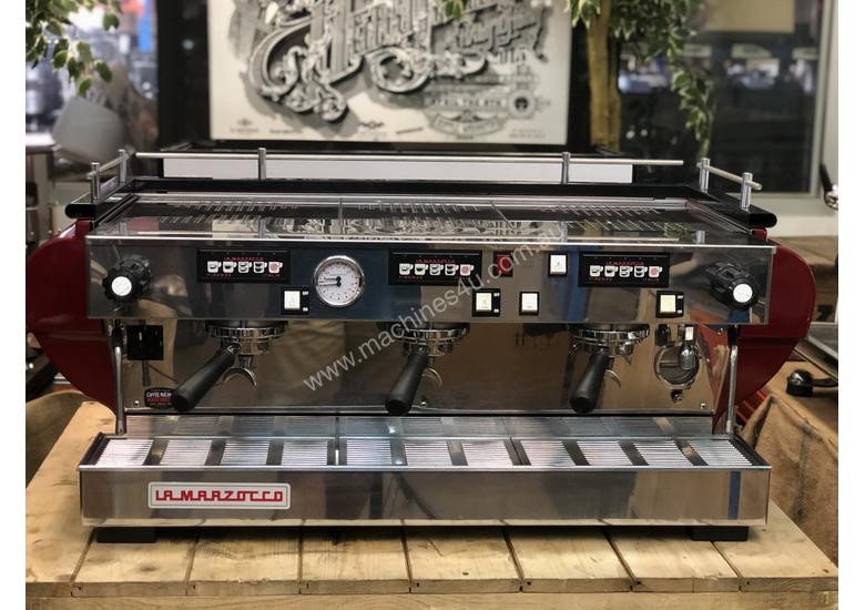 Click to view full size photos LA MARZOCCO FB70 3 GROUP ESPRESSO COFFEE MACHINE RED LINEA CLASSIC CAFE