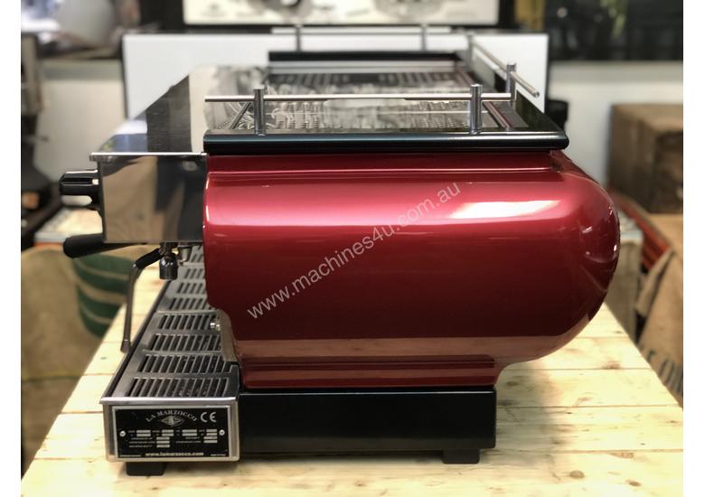 Click to view full size photos LA MARZOCCO FB70 3 GROUP ESPRESSO COFFEE MACHINE RED LINEA CLASSIC CAFE