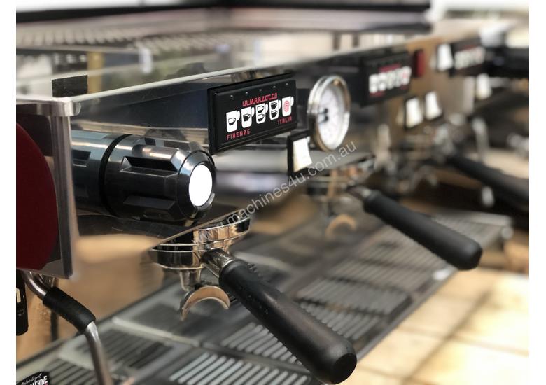 Click to view full size photos LA MARZOCCO FB70 3 GROUP ESPRESSO COFFEE MACHINE RED LINEA CLASSIC CAFE