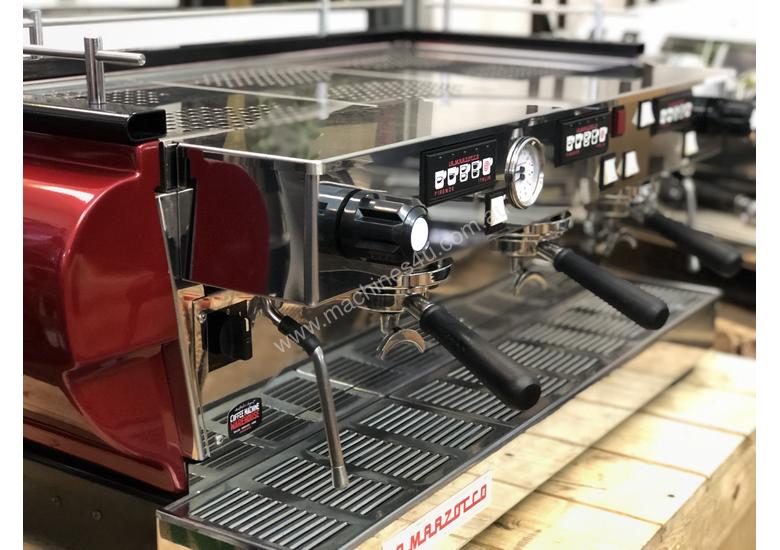 Click to view full size photos LA MARZOCCO FB70 3 GROUP ESPRESSO COFFEE MACHINE RED LINEA CLASSIC CAFE