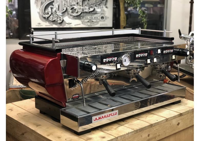 caption LA MARZOCCO FB70 3 GROUP ESPRESSO COFFEE MACHINE RED