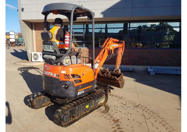 caption 2017 KUBOTA U17-3 EXCAVATOR WITH QUICK HITCH, BUCKETS AND LOW 790 HOURS