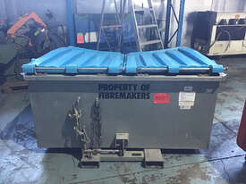 East West Eng 1000kg, Galvanised Steel Tipping Waster Bin TU18  - picture2' - Click to enlarge