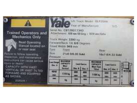 Yale GLP20AK 2Ton Container Entry (Lift 4.84m) Petrol / LPG Forklift - picture2' - Click to enlarge