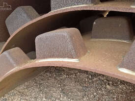 Custom 3 piece padfoot roller shells Vibratory Roller Attachments - picture1' - Click to enlarge
