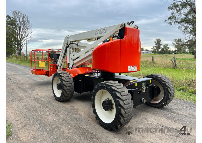 caption Snorkel A46JRT Boom Lift Access & Height Safety