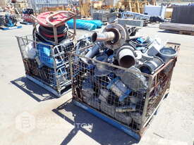 2 X CAGES COMPRISING OF HOSE, PIPES & VALVES - picture0' - Click to enlarge