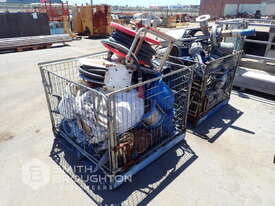 2 X CAGES COMPRISING OF HOSE, PIPES & VALVES - picture1' - Click to enlarge