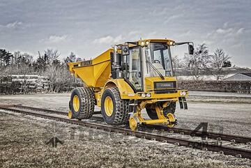 Hydrema 912GS-Rail Dump Truck 147 hp High-Performance Solution for Rail Track Maintenance!