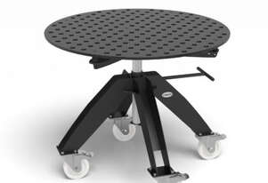 Rotating table height adjustable portable incl. Perforated plate 1100