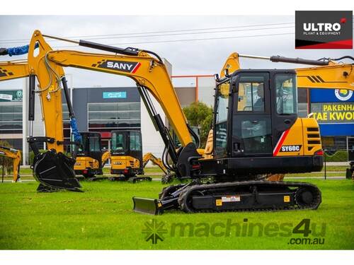 SANY SY60C 6T EXCAVATOR (6.8t) from $50 per day