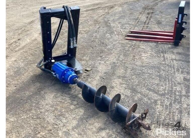 Used Front End Loader Hydraulic Post Hole Digger by John Berered