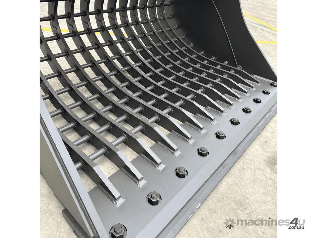 New Aussie Buckets Heavy Duty Mud Sieve Bucket 150T Custom Built to Order Excavator Bucket in
