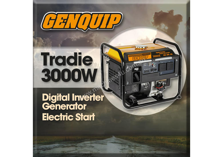 caption GENQUIP TRADIE INVERTOR GENERATOR