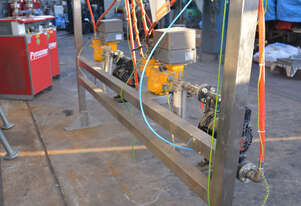 Dual Drum unloading decanting metering transfer pump station solvent fuel chemicals etc