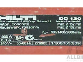 Hilti DD 130 Wet and Dry Core Drill With Hilti Accessories and Core Drills - picture1' - Click to enlarge