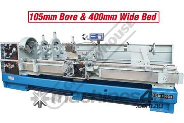 CL-100A Centre Lathe 660 x 3000mm Turning Capacity - 105mm Spindle Bore Includes Digital Readout S