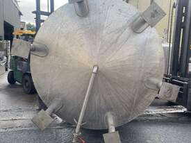STAINLESS STEEL Process Vessel 15200L chemical tank conical bottom with legs. GOOD CLEAN CONDITION - picture0' - Click to enlarge