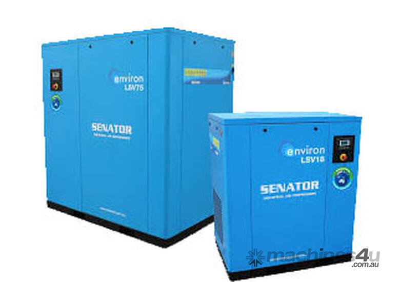 caption CVA Compressors - New Senator Rotary Screw Air Compressor - GSV8 - 7.5kw - 16-39cfm