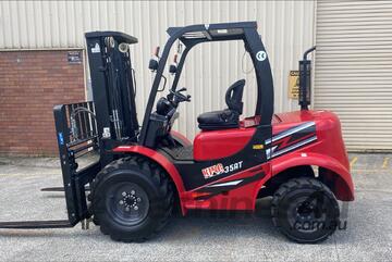 3.5 Ton Diesel 2WD All Terrain Forklift Standard Package $32,990 + GST or around $159 per week