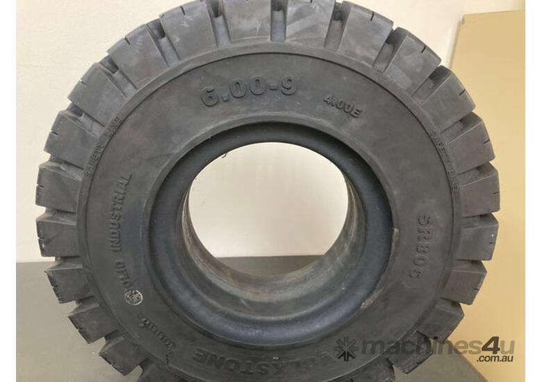 caption Forklift Tyre - Puncture Proof, Solid Design!