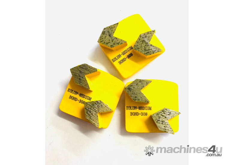 caption Redi-Lock Concrete Grinding Shoe 30# Arrow Head Fit Husquarna - 3 pack