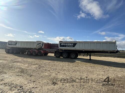 stonestar Side tipper road train. 