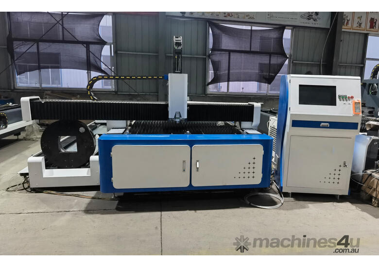 caption Farley EcoLASER 1.5x3m Plate + Pipe, 3KW Fiber Laser Machine