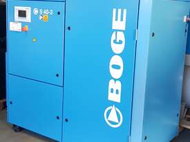  * Sold * BOGE S 40-3 30kw 40hp 415v 187CFM 8 BAR ROTARY SCREW 500 Hours Yr 2021 GERMANY  - picture2' - Click to enlarge