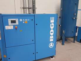  * Sold * BOGE S 40-3 30kw 40hp 415v 187CFM 8 BAR ROTARY SCREW 500 Hours Yr 2021 GERMANY  - picture0' - Click to enlarge
