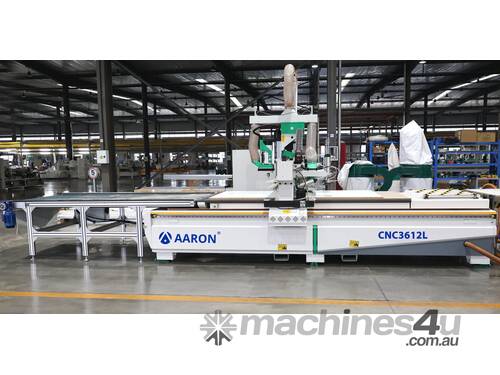 AARON 3700*1220mm Auto Loading & unloading flat bed 12 Linear tool changer nesting CNC Machine 3612L