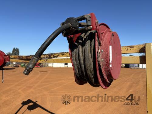 Bunded Oil Rack with Hose Reels