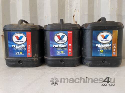 3 x 20 LTR Drums of Oil