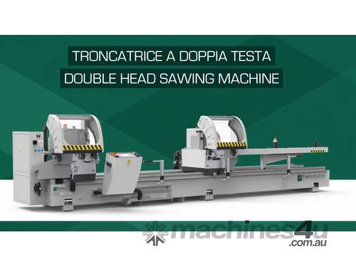 caption FOM Industrie BLITZ ALVA 500 Double Head Mitre Saw for Aluminium and PVC