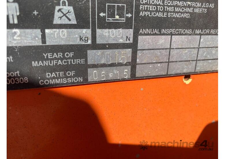caption 2015 JLG 2646ES Scissor Lift (Electric)